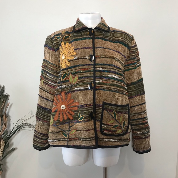 Rare Vintage Multicolor Embroidered Jacket - Picture 2 of 9